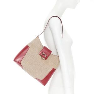 SALVATORE FERRAGAMO Gancini shoulder hobo bag